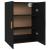 Dulap de perete suspendat, negru, 69,5x34x90 cm GartenMobel Dekor