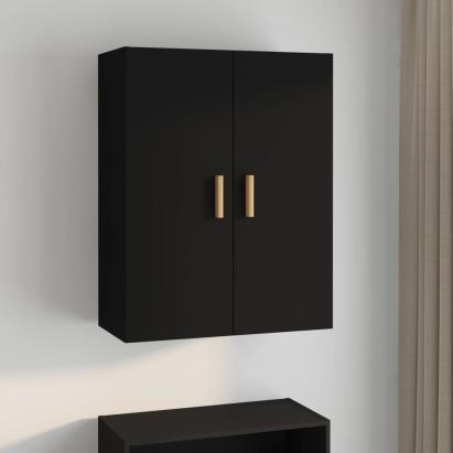 Dulap de perete suspendat, negru, 69,5x34x90 cm GartenMobel Dekor