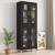 Dulap de perete suspendat, negru, 69,5x34x90 cm GartenMobel Dekor