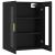 Dulap de perete suspendat, negru, 69,5x34x90 cm GartenMobel Dekor