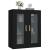 Dulap de perete suspendat, negru, 69,5x34x90 cm GartenMobel Dekor