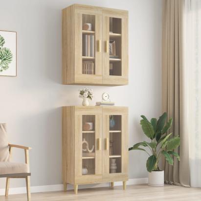 Dulap de perete suspendat, stejar sonoma, 69,5x34x90 cm GartenMobel Dekor