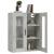 Dulap de perete suspendat, gri beton, 69,5x34x90 cm GartenMobel Dekor