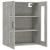 Dulap de perete suspendat, gri beton, 69,5x34x90 cm GartenMobel Dekor