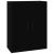 Dulap de perete suspendat, negru, 69,5x32,5x90 cm GartenMobel Dekor