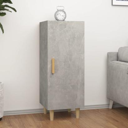 Servantă, gri beton, 34,5x34x90 cm, lemn compozit GartenMobel Dekor