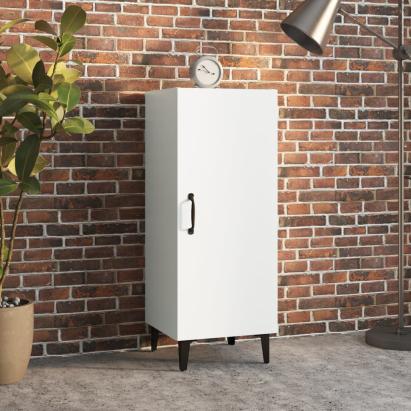 Servantă, alb, 34,5x34x90 cm, lemn compozit GartenMobel Dekor