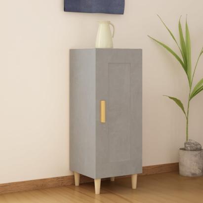 Servantă, gri beton, 34,5x34x90 cm, lemn compozit GartenMobel Dekor