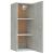 Dulap de perete, gri beton, 34,5x34x90 cm, lemn compozit GartenMobel Dekor