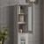 Dulap de perete suspendat, gri beton, 34,5x34x90 cm GartenMobel Dekor