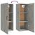 Dulap suspendat, gri beton, 35x34x90 cm, lemn prelucrat GartenMobel Dekor
