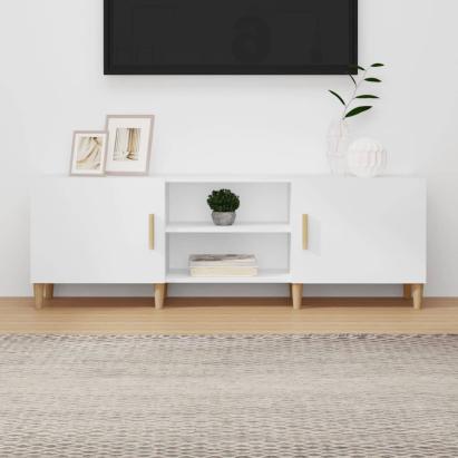 Comodă TV, alb, 150x30x50 cm, lemn compozit GartenMobel Dekor