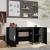 Birou, negru, 140x50x75 cm, lemn compozit GartenMobel Dekor