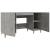 Birou, gri beton, 140x50x75 cm, lemn compozit GartenMobel Dekor