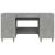 Birou, gri beton, 140x50x75 cm, lemn compozit GartenMobel Dekor