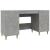 Birou, gri beton, 140x50x75 cm, lemn compozit GartenMobel Dekor