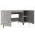 Birou, gri beton, 140x50x75 cm, lemn compozit GartenMobel Dekor