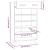 Pantofar, alb, 60x35x105 cm, lemn compozit GartenMobel Dekor