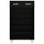 Pantofar, negru, 60x35x105 cm, lemn compozit GartenMobel Dekor