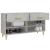 Banchetă pantofar, gri beton, 102x35x55 cm, lemn prelucrat GartenMobel Dekor