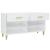Pantofar, alb extralucios, 102x35x55 cm, lemn compozit GartenMobel Dekor