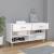Pantofar, alb extralucios, 102x35x55 cm, lemn compozit GartenMobel Dekor