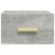 Noptiere montate pe perete 2 buc. gri beton 35x35x20 cm GartenMobel Dekor