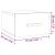 Noptiere montate pe perete 2 buc. gri beton 35x35x20 cm GartenMobel Dekor