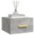 Noptiere montate pe perete 2 buc. gri beton 35x35x20 cm GartenMobel Dekor