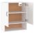 Dulap de perete, alb, 60x31x70 cm, lemn prelucrat GartenMobel Dekor