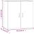 Dulap de perete, alb, 60x31x60 cm, lemn prelucrat GartenMobel Dekor