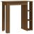 Masă de bar cu raft, stejar maro, 102x50x103,5 cm, PAL GartenMobel Dekor