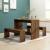 Set mobilier de bucătărie, 3 piese, maro, stejar, PAL GartenMobel Dekor