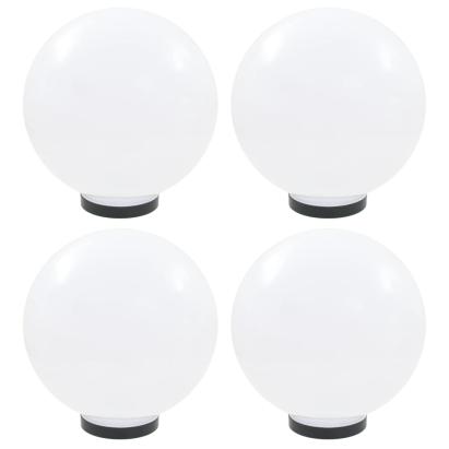 Lămpi glob cu LED, 4 buc., 30 cm, PMMA, sferic GartenMobel Dekor