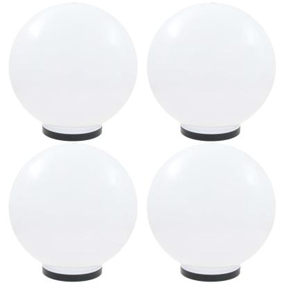 Lămpi glob cu LED, 4 buc., 40 cm, PMMA, sferic GartenMobel Dekor