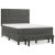 Pat box spring cu saltea, gri închis, 140x200 cm, catifea GartenMobel Dekor