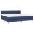 Pat box spring cu saltea, albastru, 200x200 cm, textil GartenMobel Dekor