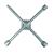 Cheie cruce pentru roti Carpoint ranforsata cu 4 capete de 17-19-21mm si 1/2 AutoDrive ProParts