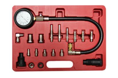 Kit tester auto compresie Diesel, cu manometru 0-70 Bar / 0-1000 Ps, 16 adaptori AutoDrive ProParts