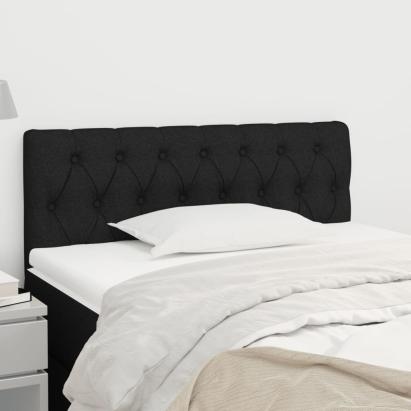 Tăblie de pat, negru, 100x7x78/88 cm, textil GartenMobel Dekor