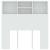 Tăblie de pat cu dulap, alb, 100x19x103,5 cm GartenMobel Dekor
