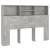 Tăblie de pat cu dulap, gri beton, 140x19x103,5 cm GartenMobel Dekor