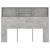 Tăblie de pat cu dulap, gri beton, 140x19x103,5 cm GartenMobel Dekor
