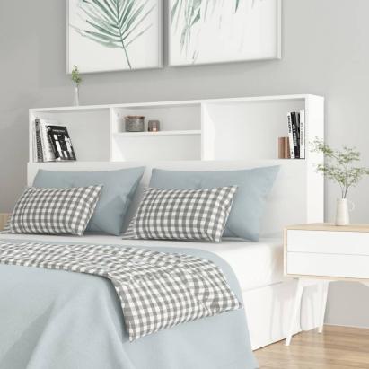 Tăblie de pat cu dulap, alb, 160x19x103,5 cm GartenMobel Dekor