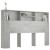 Tăblie de pat cu dulap, gri beton, 160x19x103,5 cm GartenMobel Dekor