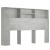 Tăblie de pat cu dulap, gri beton, 160x19x103,5 cm GartenMobel Dekor