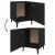 Noptiere, 2 buc., negru, lemn prelucrat GartenMobel Dekor