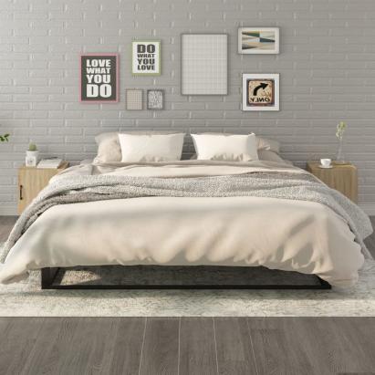 Noptiere, 2 buc., stejar sonoma, lemn prelucrat GartenMobel Dekor