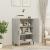 Servantă, gri beton, 70x34x90 cm, lemn prelucrat GartenMobel Dekor
