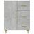 Servantă, gri beton, 69,5x34x90 cm, lemn prelucrat GartenMobel Dekor